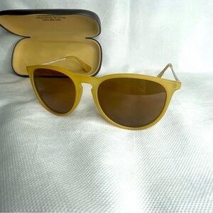 GammaRay Optics M06 Sunglasses Cream Metal Dark Lens GR CH-BREEZE-RBBGE-BRN 3P